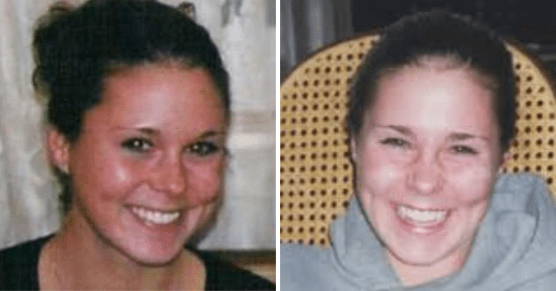 Two photographs of Maura Murray smiling