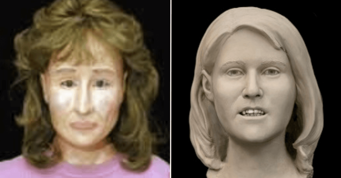 Digital reconstruction of what the New Brighton Jane Doe may have looked like when alive + Clay reconstruction of what the New Brighton Jane Doe may have looked like when alive