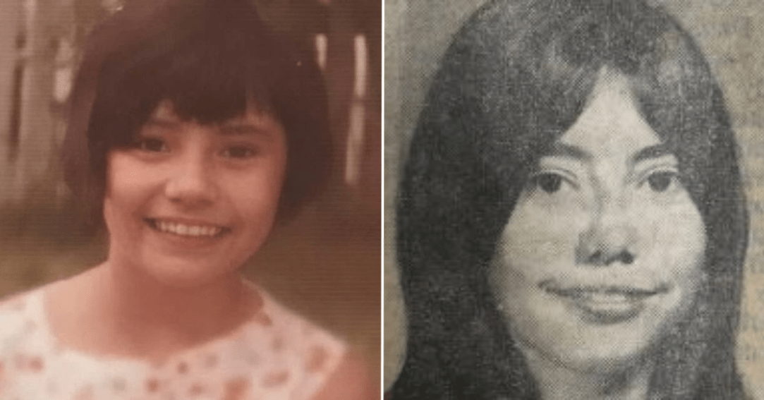 Geraldine Settee standing outside + Portrait of Geraldine Settee