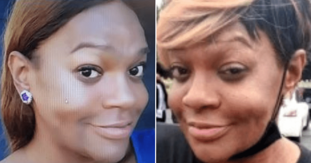 Two selfies of Lovely "Angie" Brooks