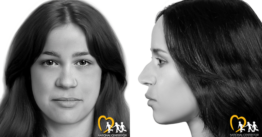 Artist's renderings of what the Charles County Jane Doe (1973) may have looked like when she was alive